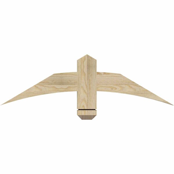 Ekena Millwork Bellingham Rough Sawn Timber Gable Bracket, Douglas Fir, 36"W x 10"H x 2"D x 4"F, 7/12 Pitch GBW036X10X0204BEL00RDF - main